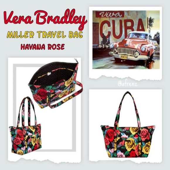 Vera Bradley Handbags - Vera Bradley Havana Rose Miller Travel Bag